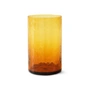 HKliving - Tube Drinking glass, H 12 cm / 400 ml, amber