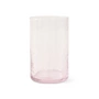 HKliving - Tube Drinking glass, H 12 cm / 400 ml, blush