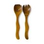 HKliving - Salad cutlery set, ochre (2 pcs.)