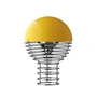 Verpan - Wire LED table lamp with rechargeable battery, Ø 18 cm, chrome / yellow