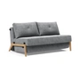 Innovation Living - Cubed 140 Sofa bed, 98 x 148 cm, oak / light gray (565 Twist Granite )