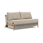 Innovation Living - Cubed 140 Sofa bed, 98 x 148 cm, oak / sand (612 Blida )