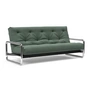 Innovation Living - Lomira Classic Sofa bed, incl. Nordic mattress, 140 x 200 cm (518 Elegance Green)
