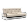 Innovation Living - Lomira Classic Sofa bed, incl. Nordic mattress, 140 x 200 cm (586 Phobos Latte)