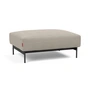 Innovation Living - Malloy Ottoman, black / natural (579 Kenya Gravel )