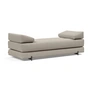 Innovation Living - Sigmund Indu sofa bed, 200 x 84 cm, natural (579 Kenya Gravel )