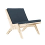 Karup Design - Sway Lounge Chair with seat cushion, natural pine / oxford blue