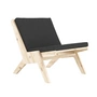 Karup Design - Sway Lounge Chair with seat cushion, natural pine / midnight grey