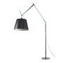Artemide - Tolomeo Mega floor lamp with dimmer, satin shade, Ø 42 cm, black