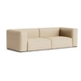 HAY - Mags Soft Sofa 2.5-seater, combination 1, beige ( Hallingdal 220) / seams: beige (felt glides)