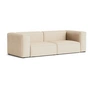 HAY - Mags Soft Sofa 2.5-seater, combination 1, beige ( Bolgheri LGG60) / seams: beige (felt glides)