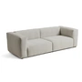 HAY - Mags Soft Sofa 2.5-seater, combination 1, light gray (Story 102) / seams: beige (felt glides)