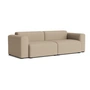 HAY - Mags Sofa 2.5-seater with low armrest, combination 1, warm grey (Maglia) (felt glides)