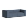 HAY - Mags Sofa 2.5-seater, combination 1, blue grey ( Turf ) (felt glides)