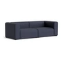HAY - Mags Sofa 2.5-seater, combination 1, dark gray ( Overlap 03) (felt glides)