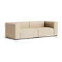 HAY - Mags Sofa 2.5-seater, combination 1, beige ( Hallingdal 220) (felt glides)