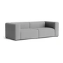 HAY - Mags Sofa 2.5-seater, combination 1, gray ( Steelcut Trio 133) (felt glides)