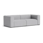 HAY - Mags Sofa 2.5-seater, combination 1, light gray ( Linara 443) (felt glides)