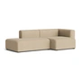 HAY - Mags Sofa 2.5 seater, combination 3, armrest right / sand ( Turf ) (felt glides)