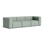 HAY - Mags Sofa 3-seater, combination 1, light green (Metaphor 023) (felt glides)
