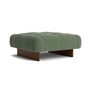 HAY - Quilton Lift Ottoman, walnut / green (Linara 100)