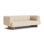 HAY - Quilton Lift 2-seater sofa, oak / beige (Bolgheri LGG60)