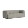 HAY - Quilton 2-seater sofa, gray (Yuma 1009)