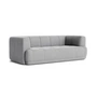 HAY - Quilton 2-seater sofa, light gray (Hallingdal 130)