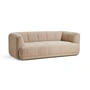 HAY - Quilton 2-seater sofa, beige (Overlap 01)