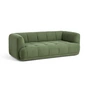 HAY - Quilton 2-seater sofa, green (Linara 100)