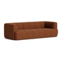 HAY - Quilton 3-seater sofa, red-brown (Loft 500)
