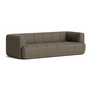 HAY - Quilton 3-seater sofa, brown (Tadao 410)