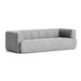 HAY - Quilton 3-seater sofa, light gray (Hallingdal 130)