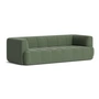 HAY - Quilton 3-seater sofa, green (Linara 100)