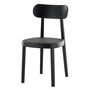 Thonet - 118 Chair, Dark Melange wickerwork with plastic support fabric / black stained beech (TP 29)