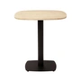Umage - Gather side table, h 109 cm, black / natural (travertine)
