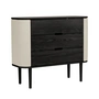 Umage - Treasures Chest of drawers, black oak / white sands
