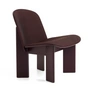 HAY - Chisel Lounge Chair, beech dark bordeaux / dark bordeaux (Remix 373)