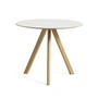 HAY - Copenhague CPH20 2. 0 Table Ø 90 cm, lacquered oak / white laminate