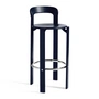 HAY - Rey Bar stool, 75 cm, deep blue (plastic glides)