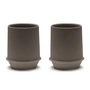 Serax - Dune Mug by Kelly Wearstler, Slate / brown (set of 2)