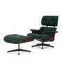 Vitra - Lounge Chair & Ottoman, black, dark walnut, Calma, 11 pine (new dimensions)