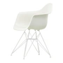 Vitra - Eames Plastic Armchair DAR RE, white / cotton white (white felt glides)