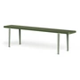 TipToe - LOU bench, 170 x 30 cm, beech olive green (RAL 6003) / eucalyptus gray