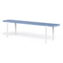 TipToe - LOU bench, 170 x 30 cm, beech pigeon blue (RAL 5014) / cream white