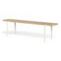 TipToe - LOU bench, 170 x 30 cm, oak / cream white