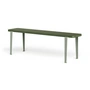 TipToe - LOU bench, 140 x 30 cm, beech olive green (RAL 6003) / eucalyptus gray