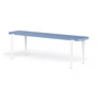 TipToe - LOU bench, 140 x 30 cm, beech pigeon blue (RAL 5014) / cream white