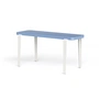 TipToe - LOU bench, 90 x 30 cm, beech pigeon blue (RAL 5014) / cream white