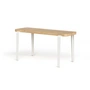TipToe - LOU bench, 90 x 30 cm, oak / cream white